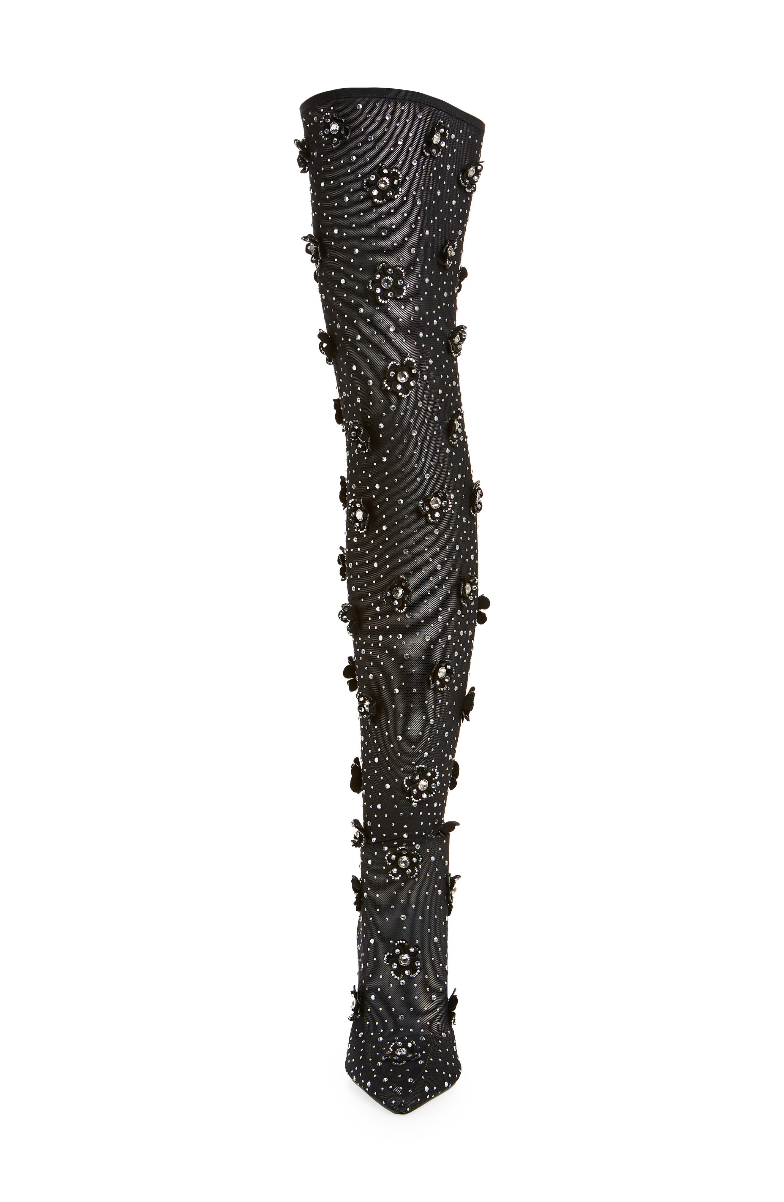 AZALEA WANG Marlowe Embellished Over the Knee Boot, Alternate, color, 