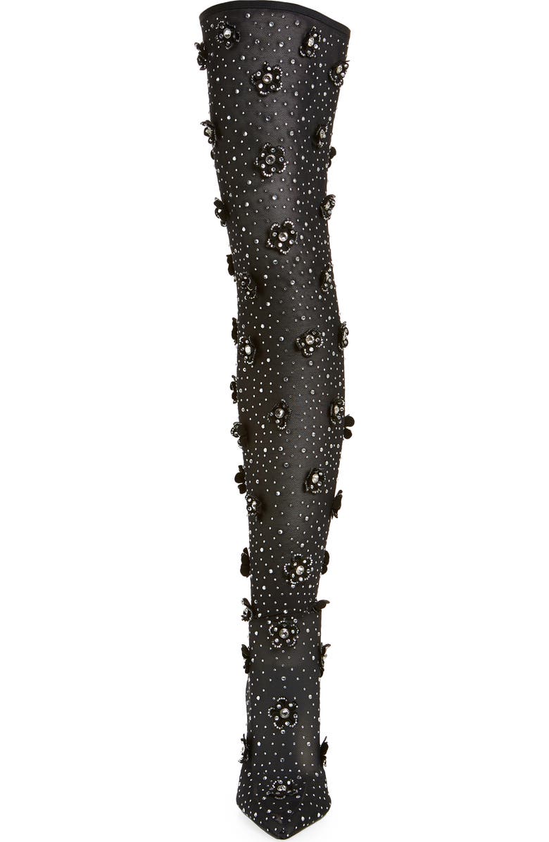 AZALEA WANG Marlowe Embellished Over the Knee Boot, Alternate, color,