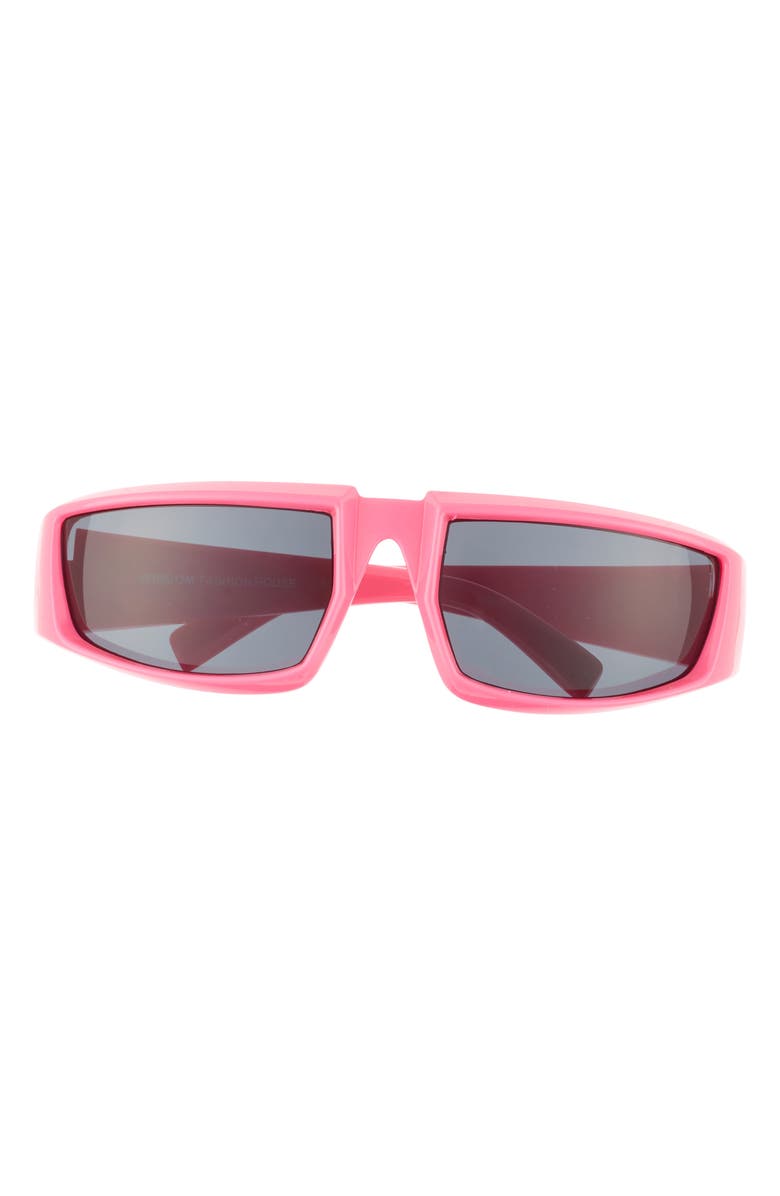 Wisdom Frame 6 53mm Square Sunglasses, Main, color, Pink