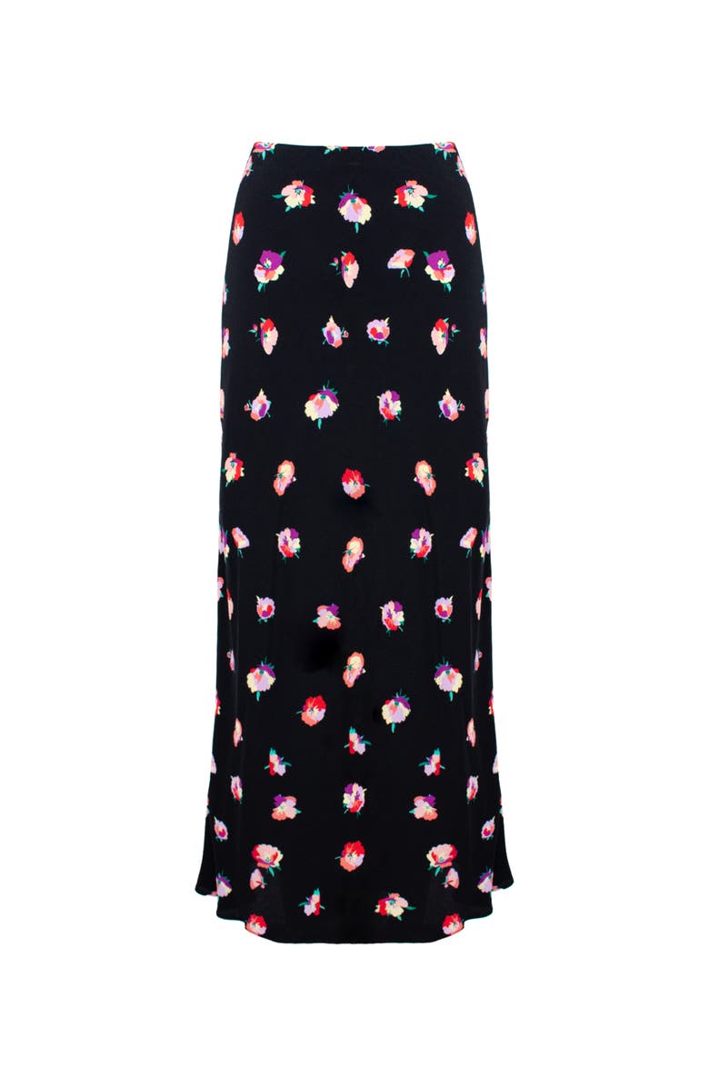 Ro&Zo Ditsy Bias Cut Maxi Skirt, Alternate, color, 