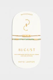 Katie Loxton Birthstone Bracelet 'August' in Aventurine