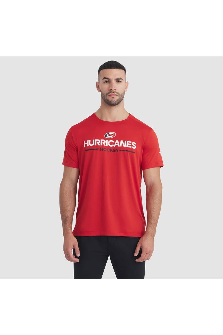 Men's Fanatics Red Carolina Hurricanes Authentic Pro Rink Tech T-Shirt, Main, color, Red