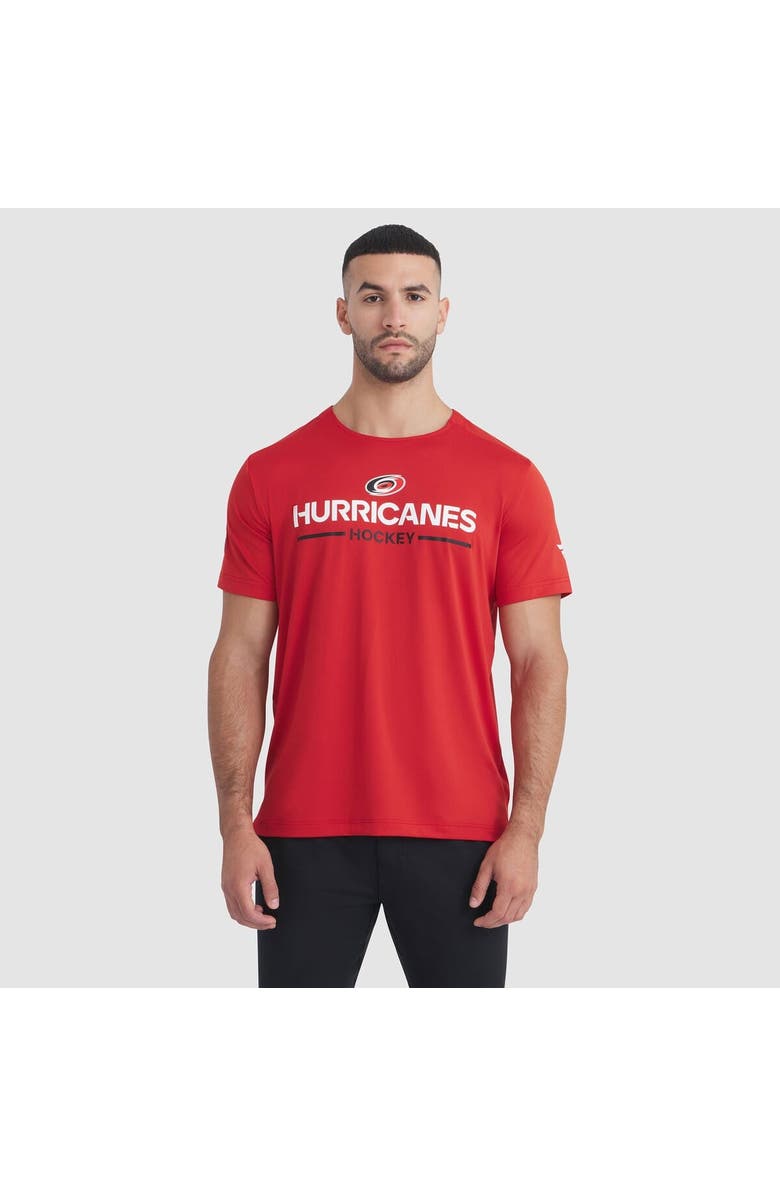 FANATICS Men
s Fanatics Red Carolina Hurricanes Authentic Pro Rink Tech T-Shirt, Main, color, Red