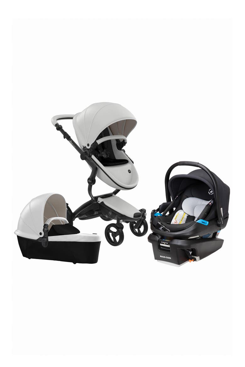 Xari 4G Chassis Stroller & Maxi-Cosi® Coral XP Infant Car Seat Travel System, Main, color, BLACK SNOW-WHITE BLACK BLACK