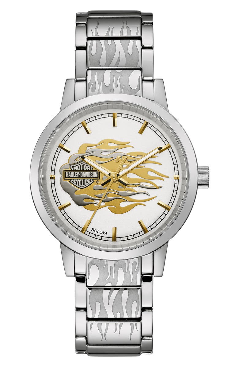 BULOVA Women's Harley Davidson 3-Hand Quartz Watch, 34mm, Main, color, 