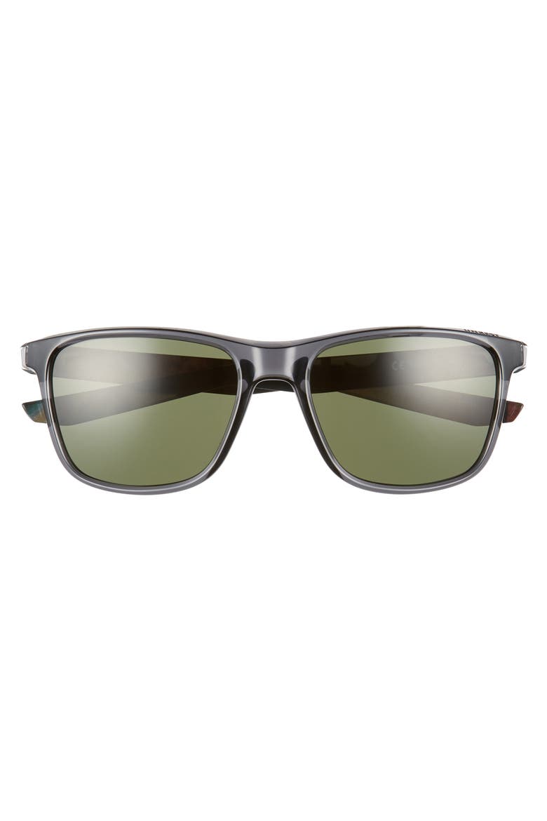 Unrest SE 57mm Sunglasses, Alternate, color, CRYSTAL ANTHRACITE/ GREEN