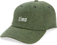 Clare V. Wool Herringbone Adjustable Baseball Cap
