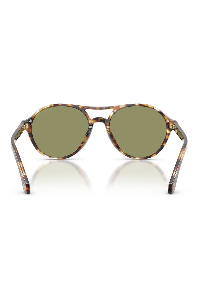 55mm Round Sunglasses, Alternate, color, YELLOW HAVANA