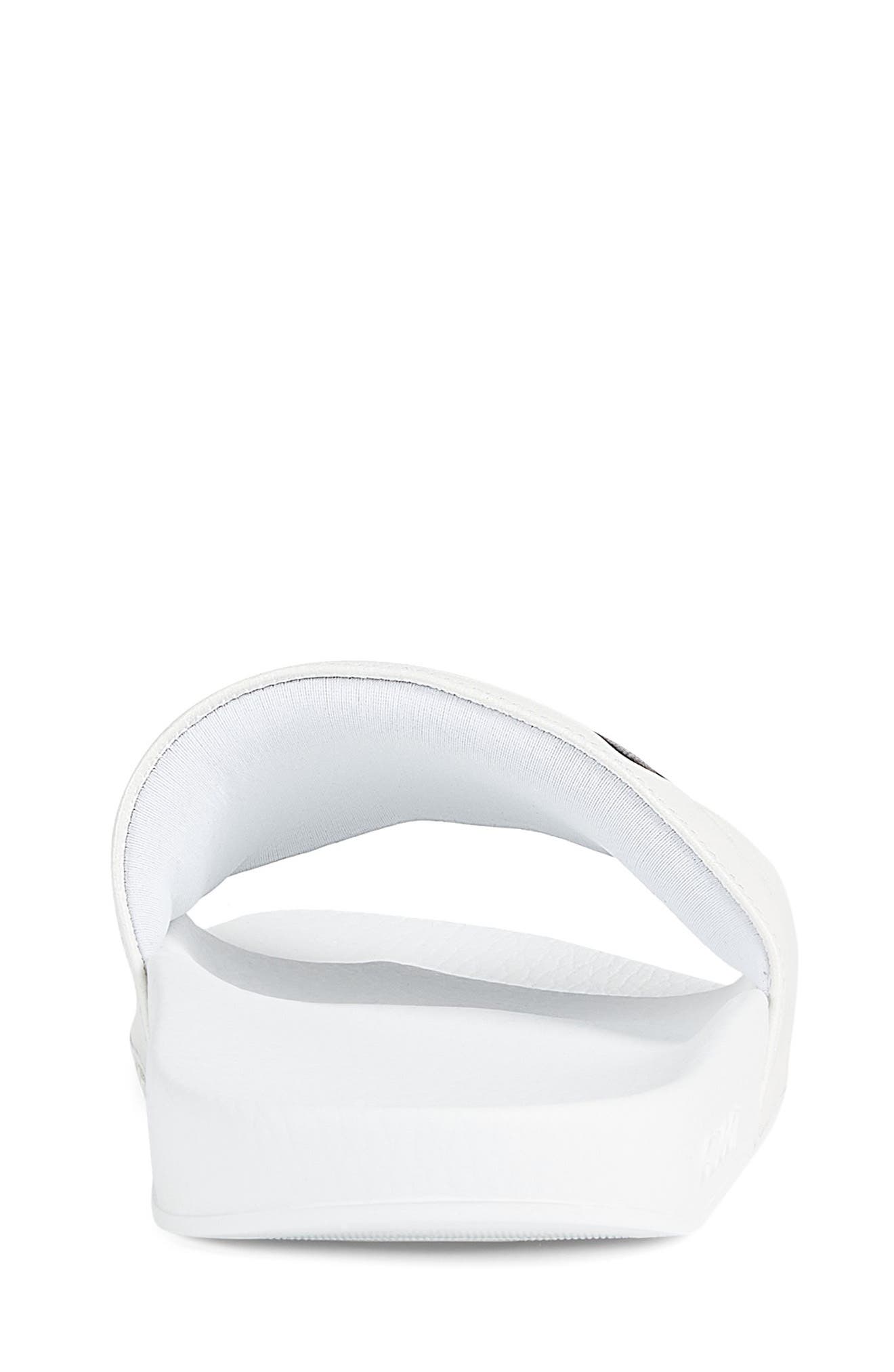 Pursuit Logo Slide Sandal, Alternate, color, GREAT WHITE