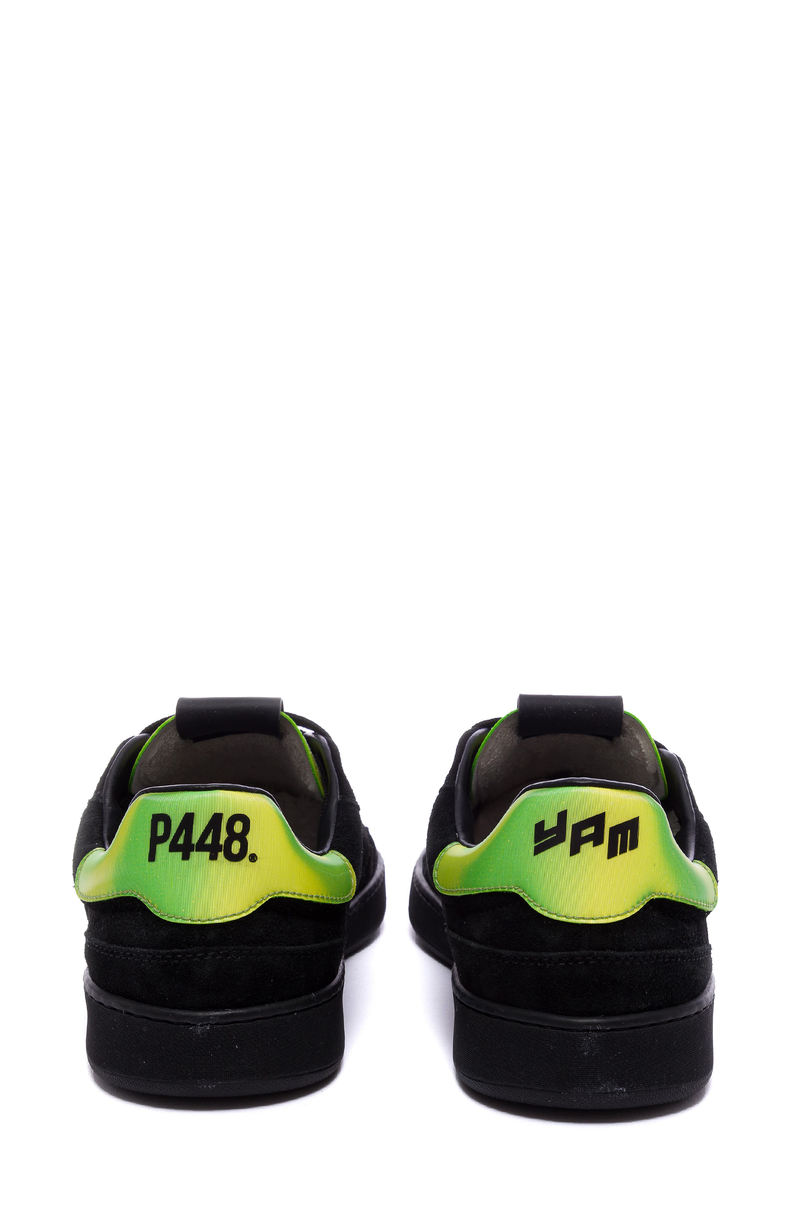 P448 Yam Skate Sneaker, Alternate, color, Black-Neon Green