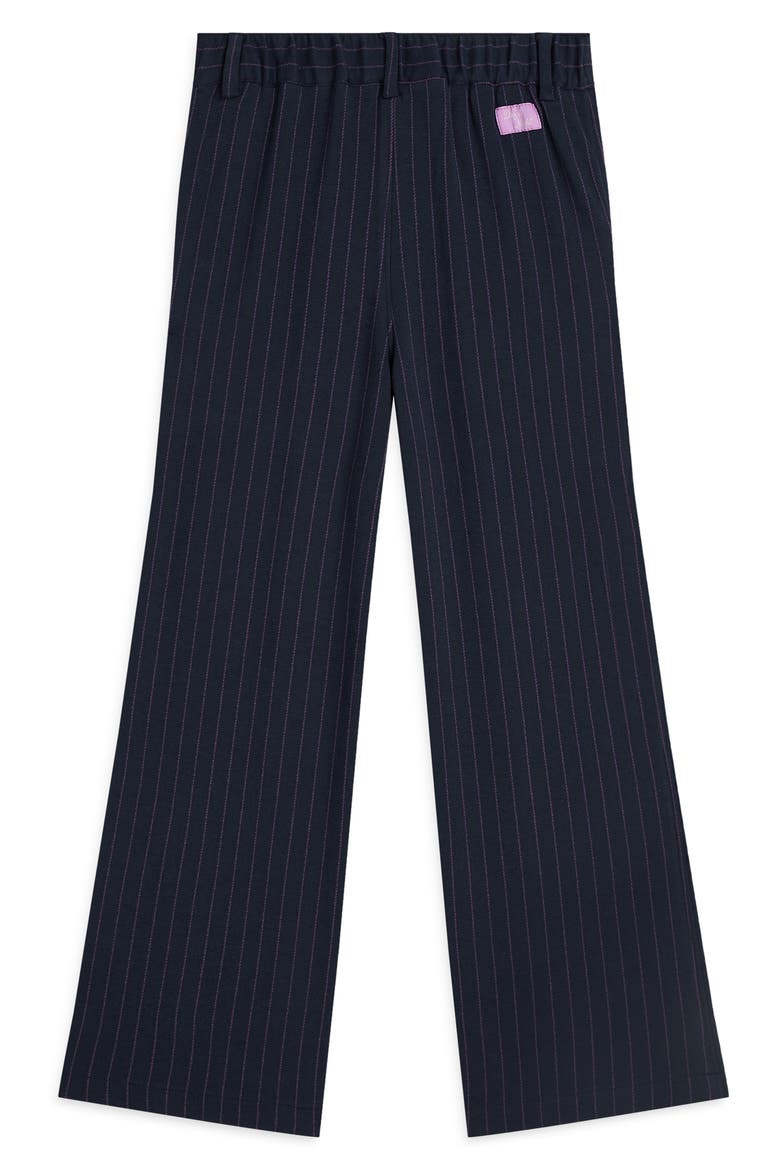 Kids' High Waist Wide Leg Stripe Pants, Alternate, color, SKY CAPTAIN STRIPE