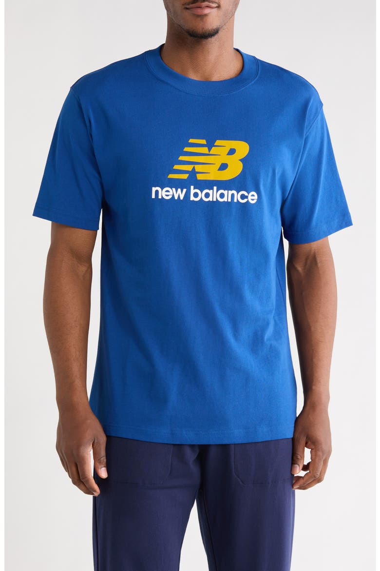Athletics Logo Graphic T-Shirt, Main, color, GALAXY BLUE