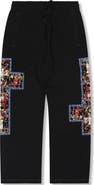 PLEASURES Blasphemy Print Straight Leg Drawstring Sweatpants
