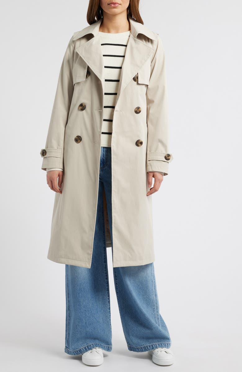 Sam Edelman Double Breasted Trench Coat, Alternate, color,