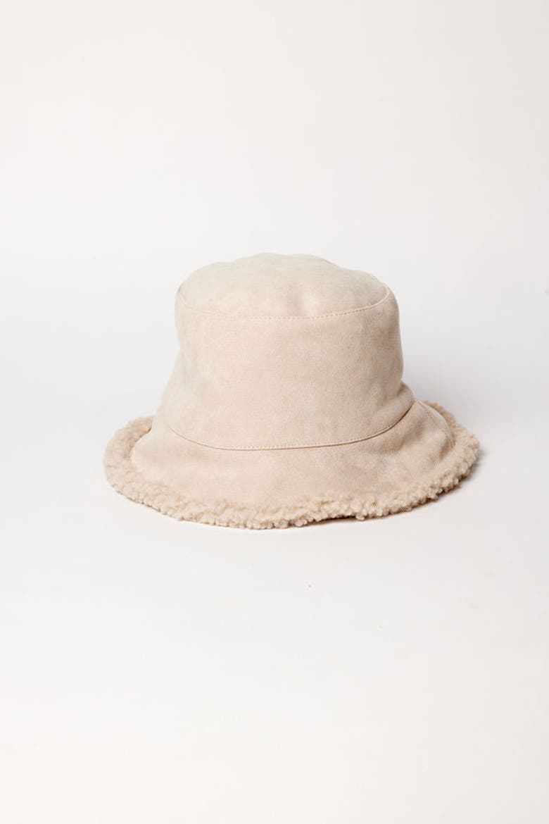 Reversible Bucket Hat, Alternate, color, Natural