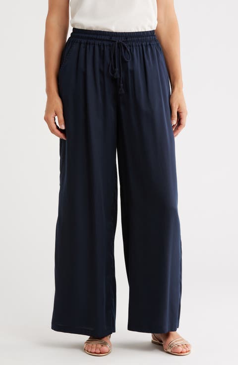 Wide Leg Drawstring Pants