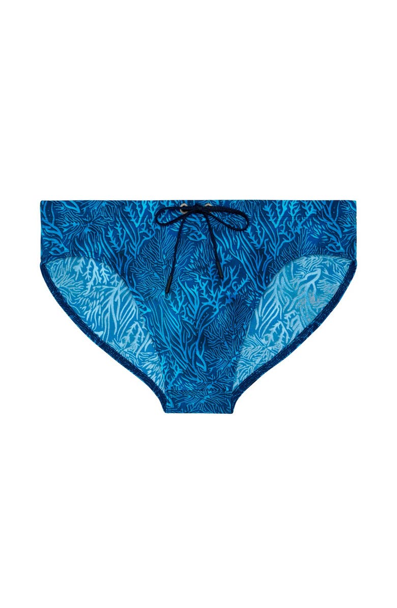 HOM Panarea Swim Mini Briefs, Main, color, Blue Print