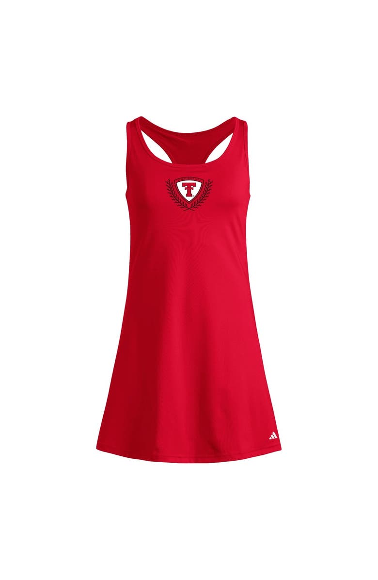 adidas Women's adidas Red Texas Tech Red Raiders Spring Fling Active Racerback Skort Dress, Alternate, color, Red
