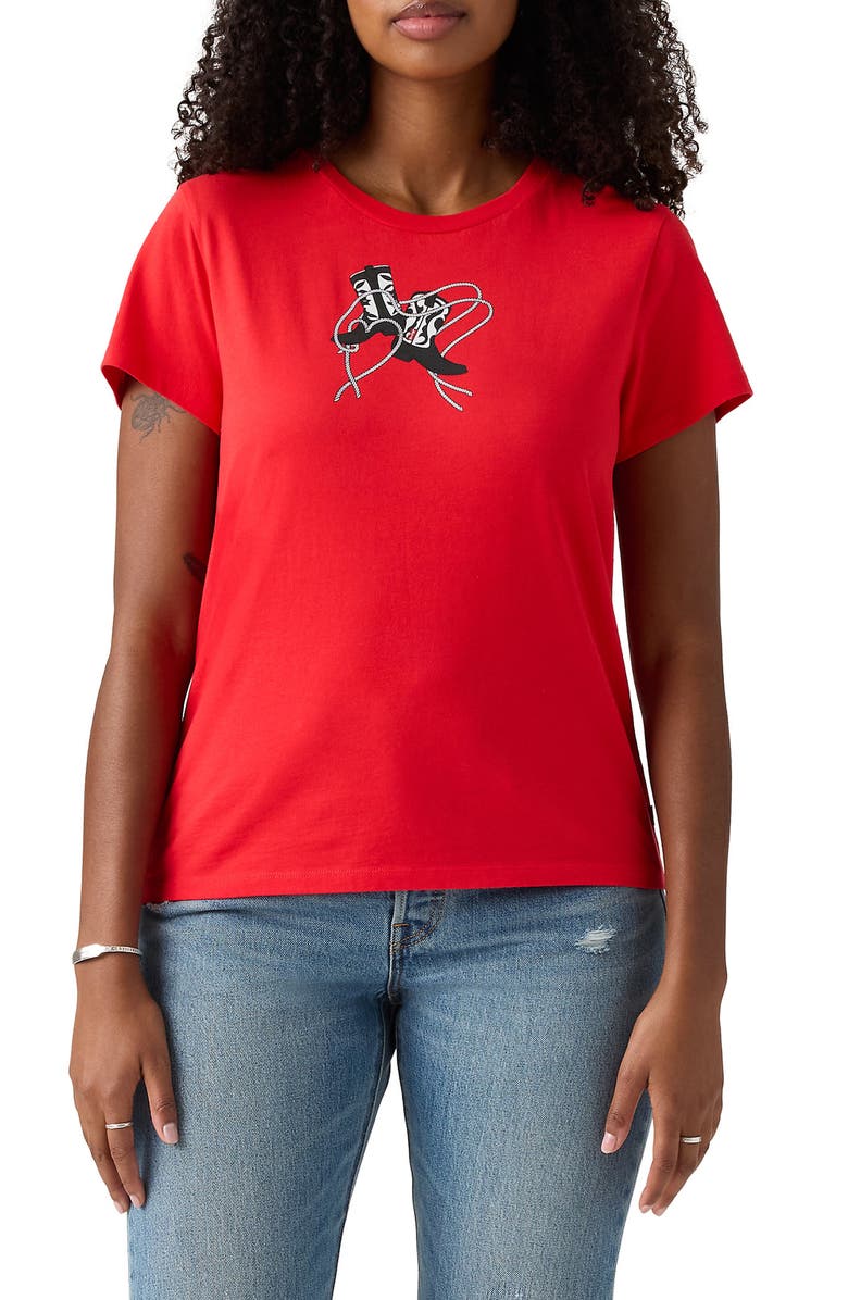 Levi's<sup>®</sup> The Perfect T-Shirt, Main, color, Western Archival Cowboy Boots