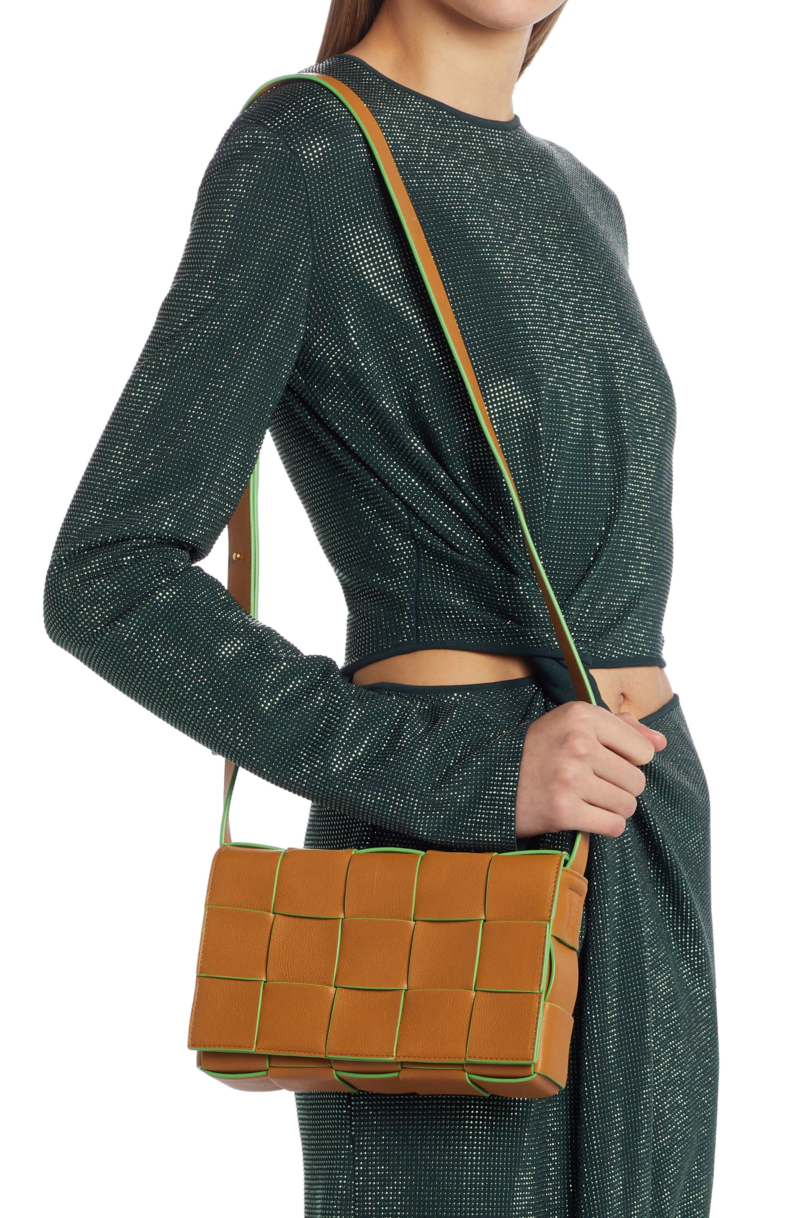 Bottega Veneta Cassette Intrecciato Leather Crossbody Bag, Alternate, color, 