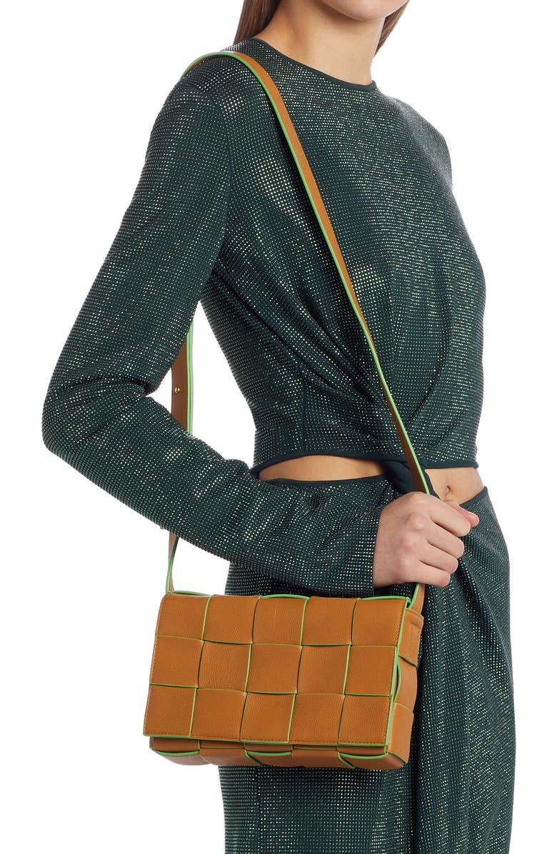 Bottega Veneta Cassette Intrecciato Leather Crossbody Bag, Alternate, color,