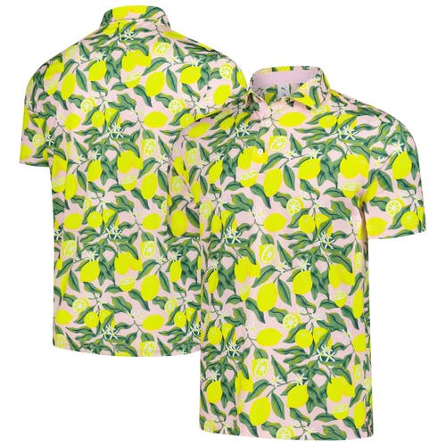 Puma Pink Arnold Palmer Mattr Lemon Branch Polo In Multi