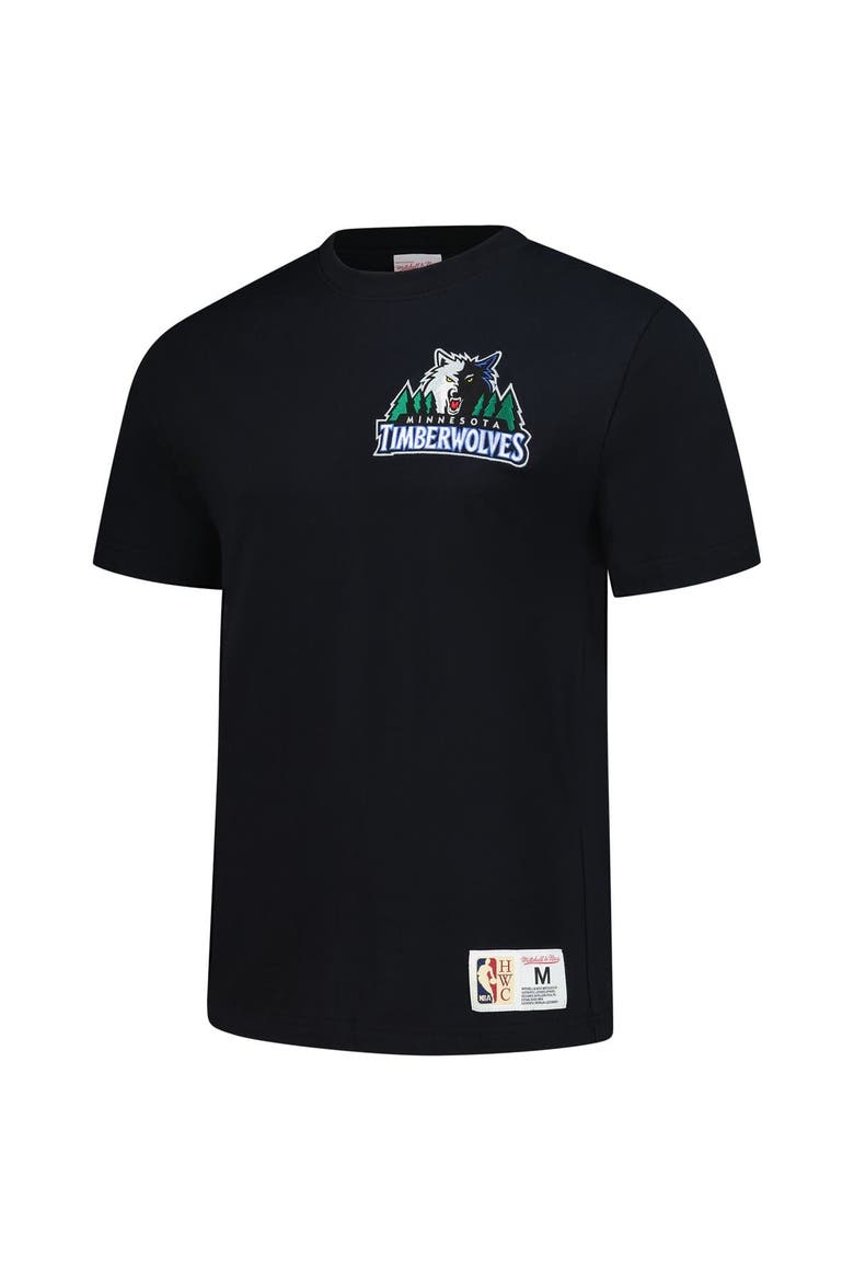 Men's Mitchell & Ness Kevin Garnett Black Minnesota Timberwolves Hardwood Classics NBA Legends T-Shirt, Alternate, color, Black