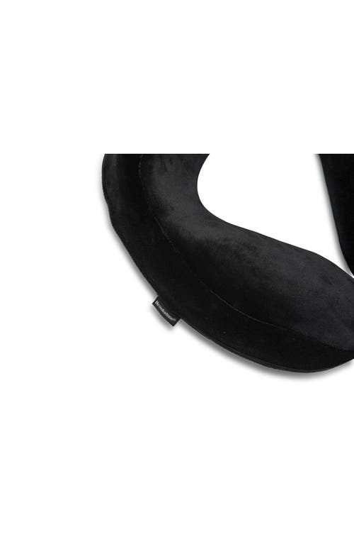 Brookstone Ultra Dorm Memory Foam Neck Pillow In Black