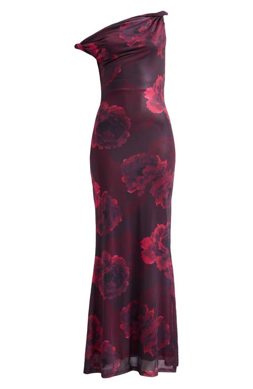 Lulus Mischa Twist Strap Mermaid Gown In Purple