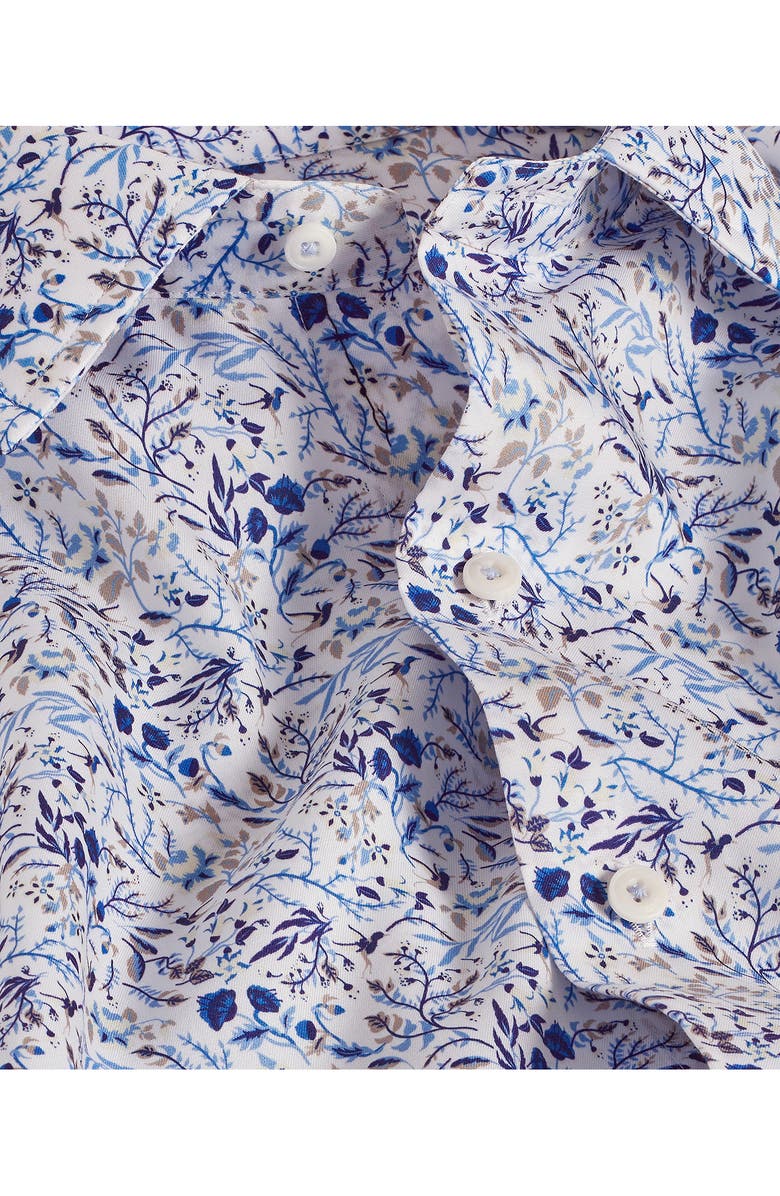 David Donahue Floral Print Short Sleeve Sport Shirt, Alternate, color,