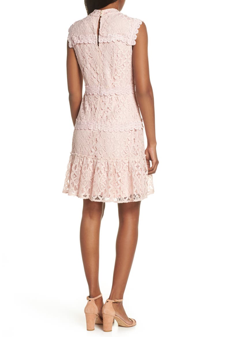Lace Sheath Dress, Alternate, color, BLUSH