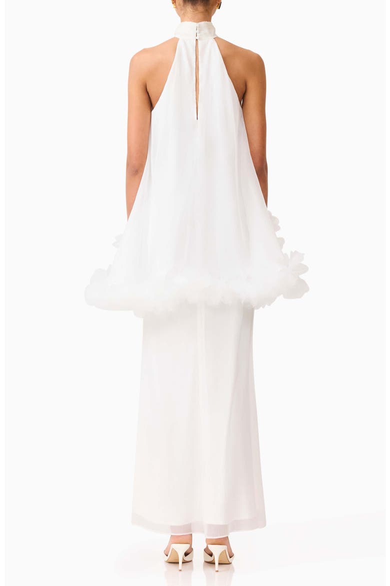 Poppy Tiered Sleeveless Gown, Alternate, color, WHITE