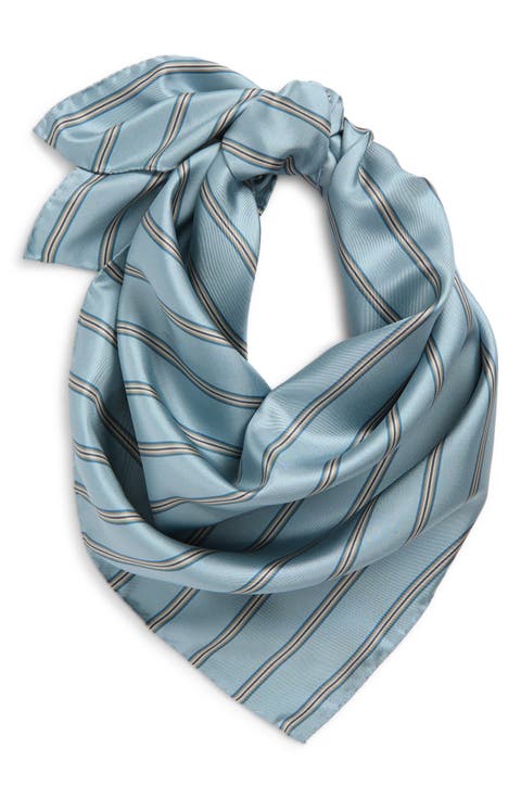 Stripe Silk Twill Scarf
