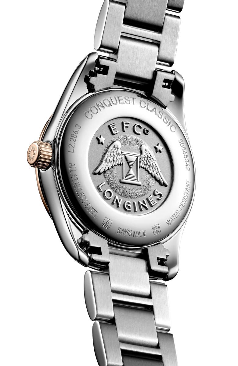 Longines Conquest Classic Diamond Bracelet Watch, 29mm, Alternate, color, 