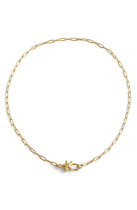 Star Paperclip Chain Necklace