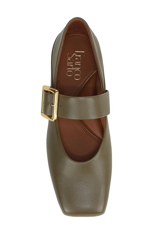 Franco Sarto Oakes Square Toe Flat In Green