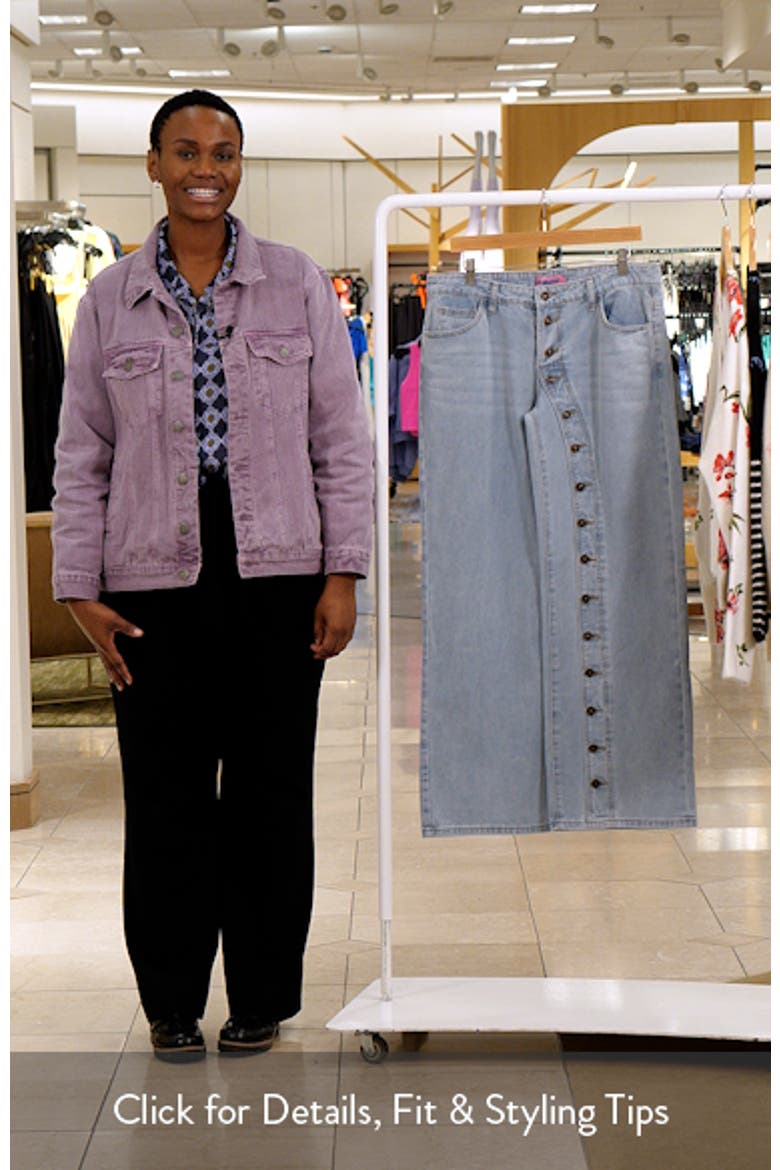Adison Button Fly Low Rise Baggy Jeans video