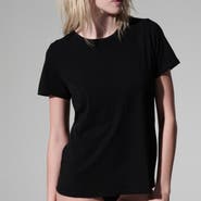 Majestic Filatures 100% Machine Washable Cashmere Short Sleeve Crewneck T-Shirt