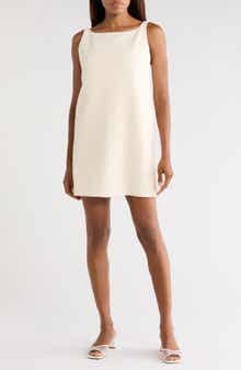Winter Sleeveless Tweed Shift Dress