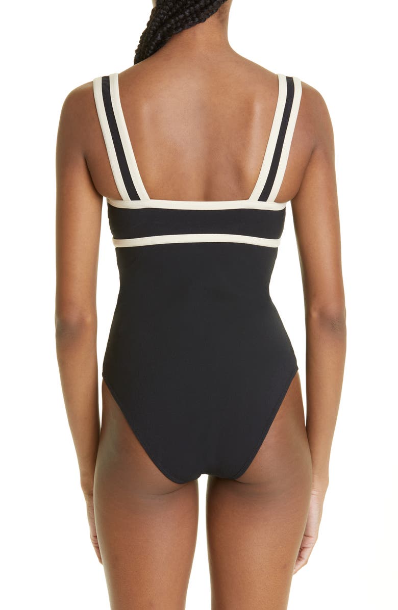 Lisa Marie Fernandez Sailor One-Piece Swimsuit, Alternate, color,