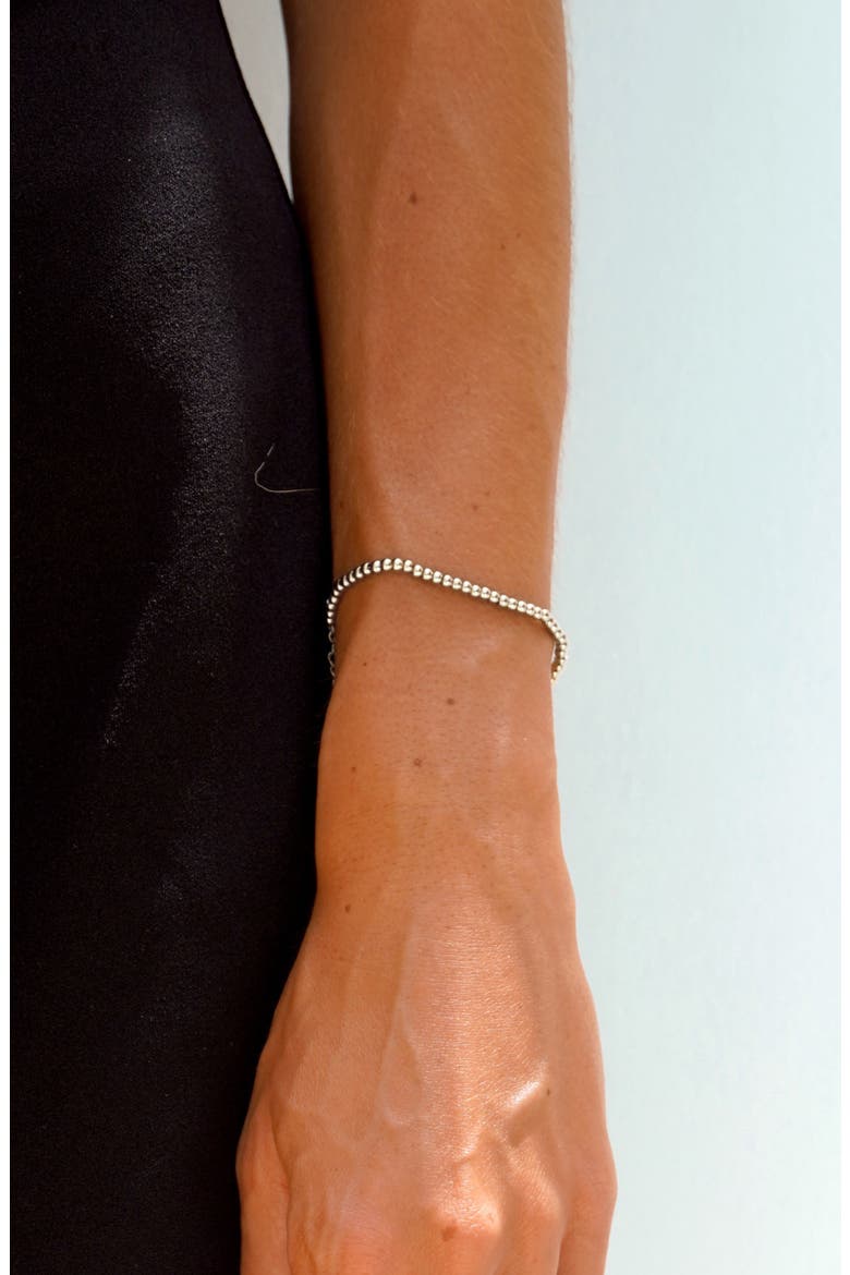 Beaded Bracelet, Alternate, color, Silver