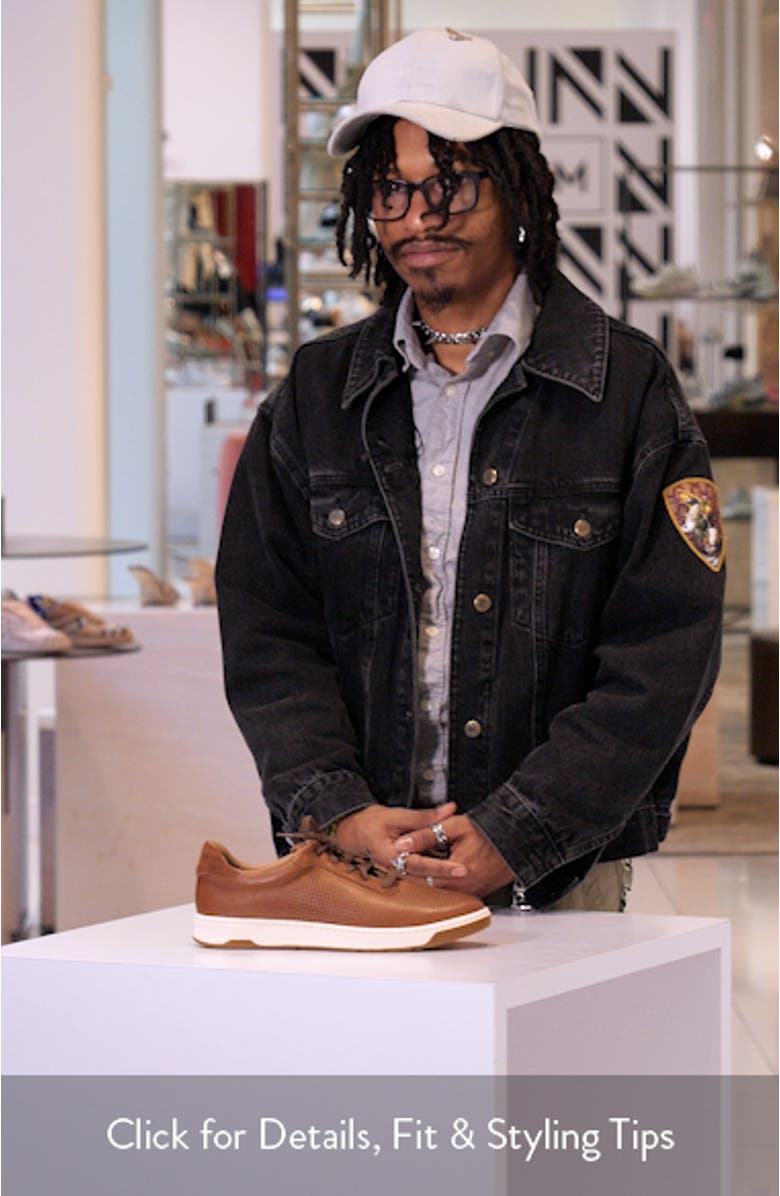 Daxton U-Throat Leather Sneaker, sales video thumbnail