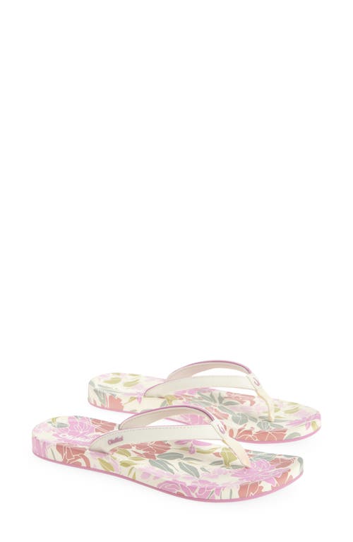 Olukai Uiki Water Resistant Flip Flop In White