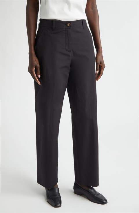 Kent Organic Cotton Poplin Barrel Leg Pants