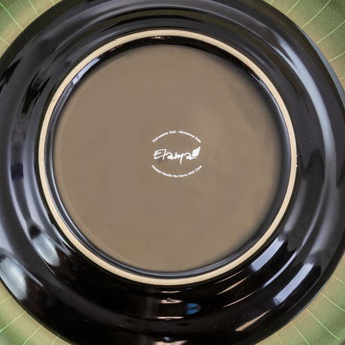 Elama Libra 16 Piece Luxurious Stoneware Dinnerware, Service For 4 In Green