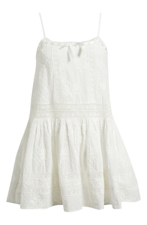 Vionett Floral Embroidered Minidress