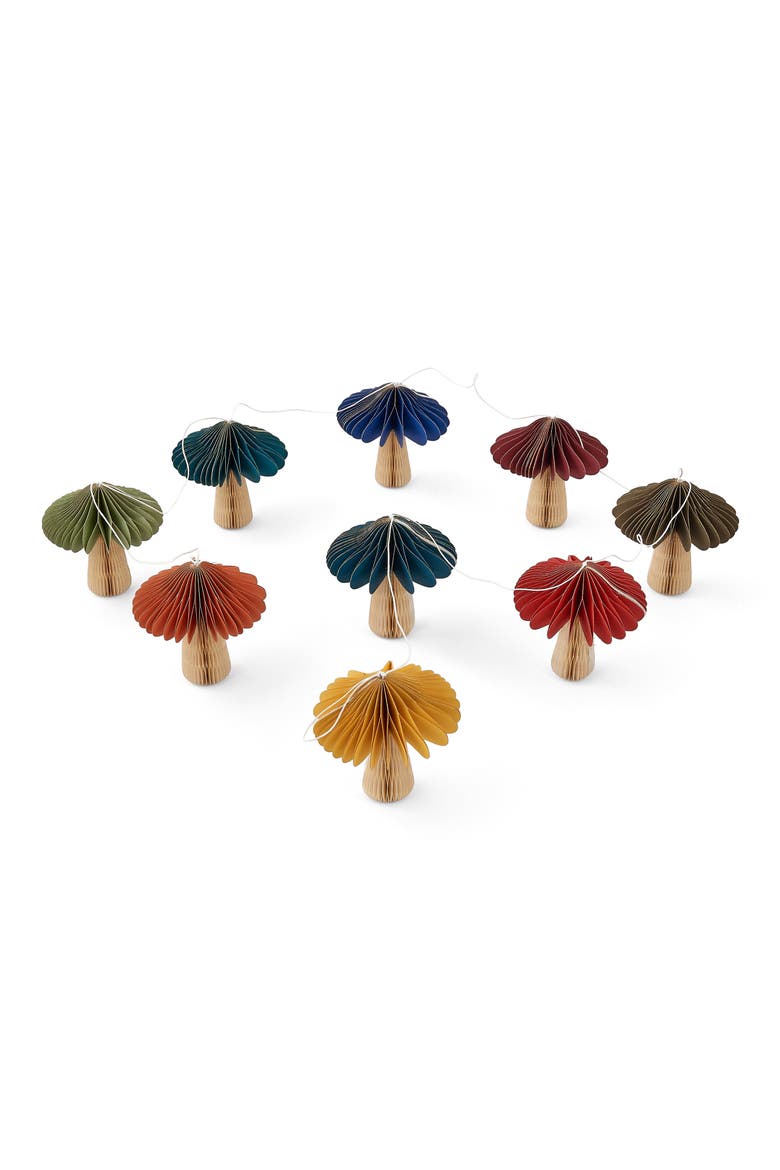 Accordion Mushroom Garland, Main, color, NO COLOR