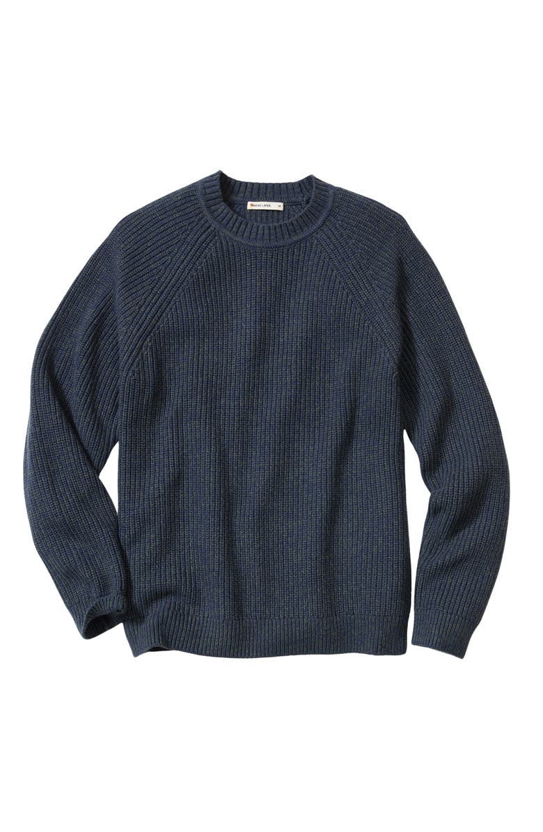 Marine Layer Inverness Rib Crewneck Sweater, Alternate, color,