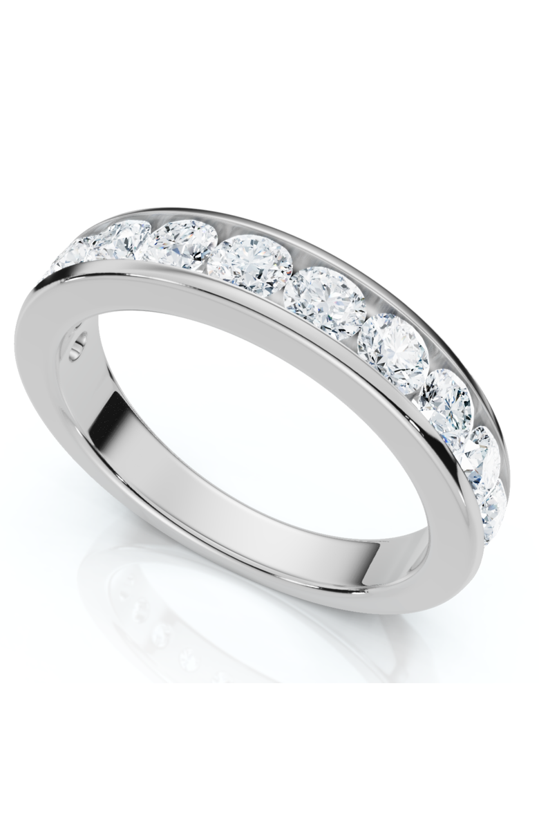 Bliss Diamond 1Ct Channel Set Diamond Wedding Ring 14k Gold or Platinum Lab Grown, Alternate, color, 14K White Gold