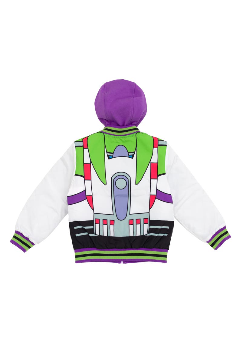 Disney Toy Story Zip-Up Bomber Jacket, Alternate, color, Buzz Lightyear White
